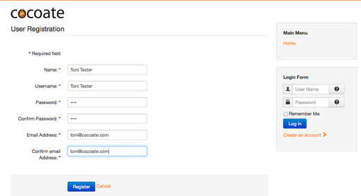 User Registration