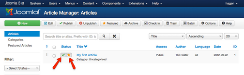 Publish an article